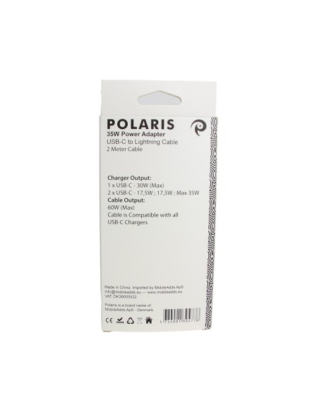 Bundle 35W Power Adapter + 2m USB-C to Lightning (1 pcs) - OEM Quality