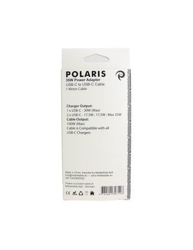 Bundle 35W Power Adapter + 1m USB-C to USB-C (1 pcs) - OEM Quality