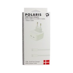 Bundle 35W Power Adapter + 1m Nylon USB-C to USB-C - OEM Quality