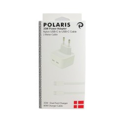 Bundle 35W Power Adapter + 2m Nylon USB-C to USB-C - OEM Quality