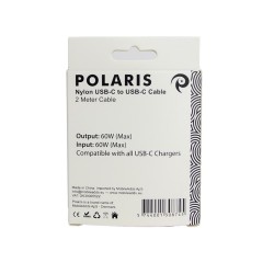 Packed iPhone Nylon USB-C to USB-C Cable - 2m - OEM Quality 2