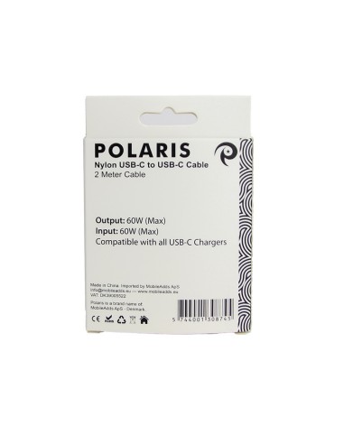 Packed iPhone Nylon USB-C to USB-C Cable - 2m - OEM Quality