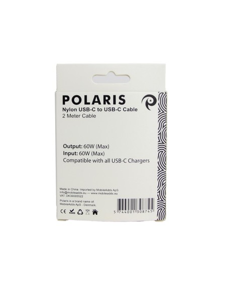 Packed iPhone Nylon USB-C to USB-C Cable - 2m - OEM Quality