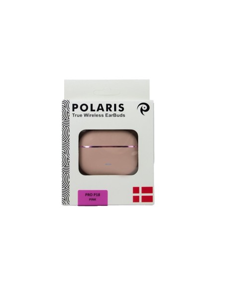 Premium P18 Leather Case EarBuds - Pink - by Polaris (5-pack)