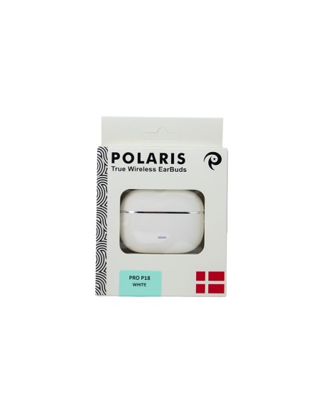 Premium P18 Leather Case EarBuds - White - by Polaris (5-pack)