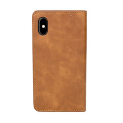 iPhone X / XS Wallet Case Brown
