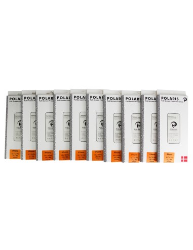 10-Pack iPhone 13/13 Pro/14/16e/17e - Privacy Full Screen Protection by Polaris