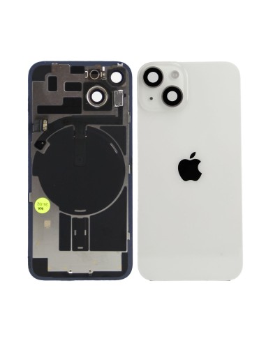 iPhone 14 Back Glass w/Parts - Starlight - Pulled Grade A