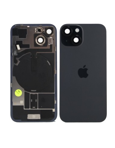 iPhone 15 Back Glass w/Parts - Black - Pulled Grade A