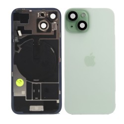 iPhone 15 Back Glass w/Parts - Green - Pulled Grade A