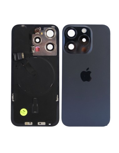 iPhone 15 Pro Back Glass w/Parts - Blue Titanium - Pulled Grade A