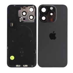 iPhone 15 Pro Max Back Glass w/Parts - Black Titanium - Pulled Grade A
