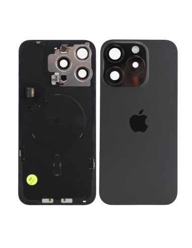 iPhone 15 Pro Max Back Glass w/Parts - Black Titanium - Pulled Grade A