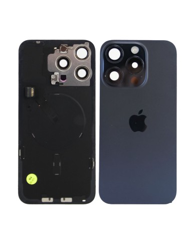 iPhone 15 Pro Max Back Glass w/Parts - Blue Titanium - Pulled Grade A