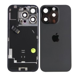 iPhone 16 Pro Back Glass w/Parts - Black Titanium - Pulled Grade A