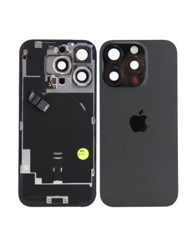 iPhone 16 Pro Back Glass w/Parts - Black Titanium - Pulled Grade A