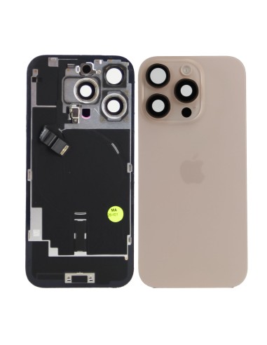 iPhone 16 Pro Back Glass w/Parts - Desert Titanium - Pulled Grade A