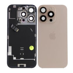 iPhone 16 Pro Max Back Glass w/Parts - Desert Titanium - Pulled Grade A