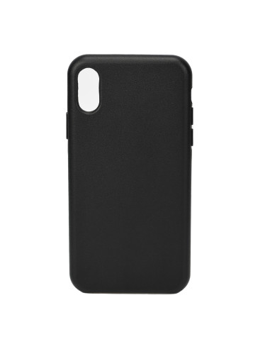 iPhone XR Leather Case Black