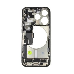 iPhone 15 Pro - Middle Frame w/Parts - Natural Titanium - Pulled Grade A