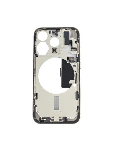 iPhone 15 Pro - Middle Frame w/Parts - Natural Titanium - Pulled Grade A