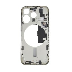 iPhone 15 Pro - Middle Frame w/Parts - White Titanium - Pulled Grade A 2