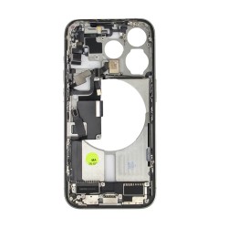 iPhone 15 Pro - Middle Frame w/Parts - White Titanium - Pulled Grade A