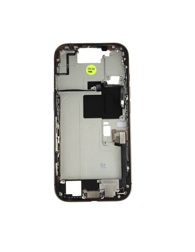 iPhone 16 Pro Middle Frame w/parts - Desert Titanium - Pulled Grade A