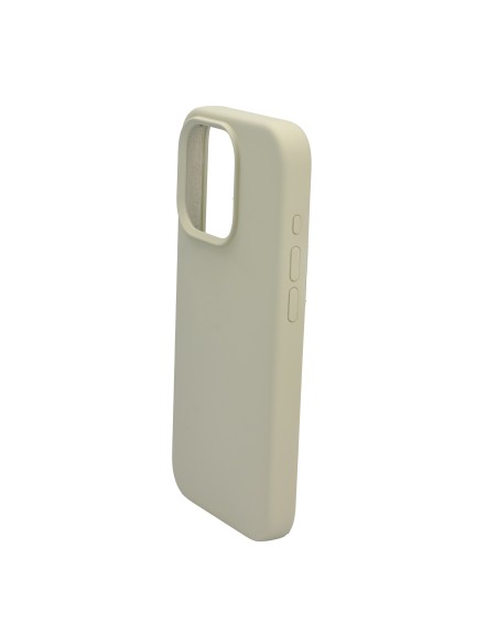 iPhone 15 Pro Silicone Case Beige - Durable & Stylish