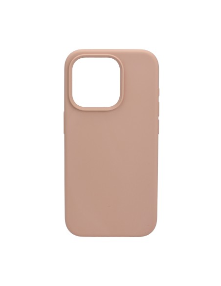 iPhone 15 Pro Silicone Case SandDESC: Protect your iPhone 15 Pro with this elegant silicone case in sand.
