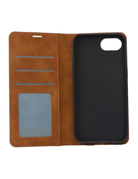 Packed iPhone 16e /17e Wallet Case Brown