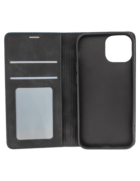 Sleek iPhone 12/ Pro Wallet Case Black
