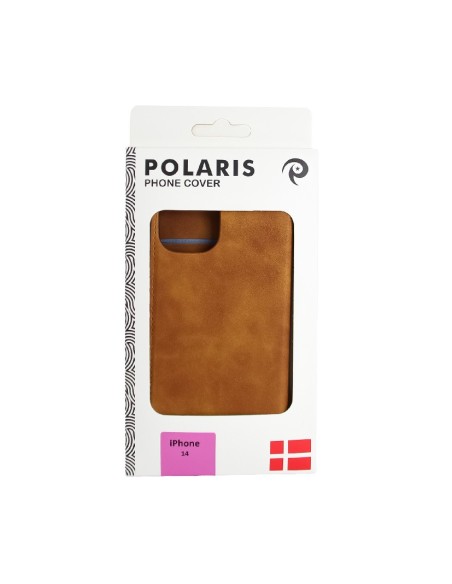 Packed iPhone 14 Wallet Case Brown