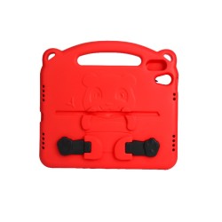 iPad 10.9" 2022/2025 - Panda Kid Case - Red 2