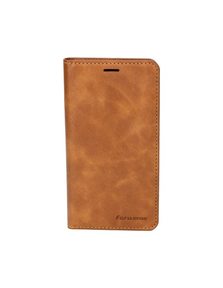 Packed iPhone X / XS Wallet Case Brown