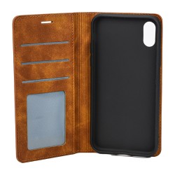 Packed iPhone X / XS Wallet Case Brown 2