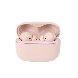 P18 EarBuds With Leather Case - Pink