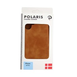 iPhone 16 Plus Wallet Case - Brown Leather