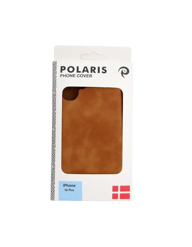 iPhone 16 Plus Wallet Case - Brown Leather